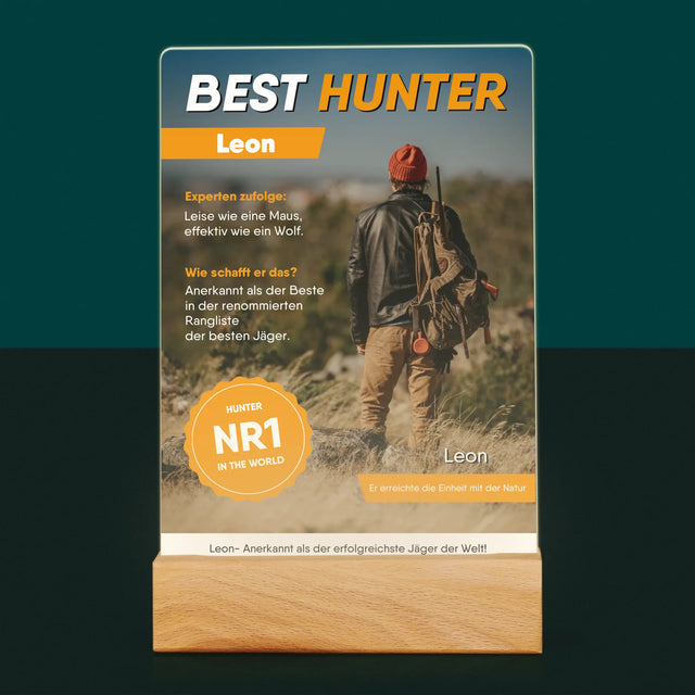 Couverture du magazine : Best Hunter - Impression sur verre acrylique | DE