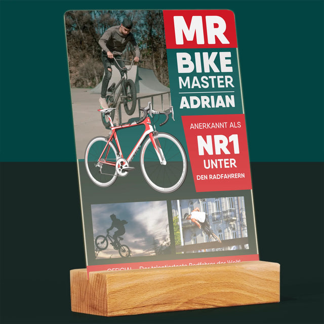 Couverture de Magazine : Mr Bike Master - Impression sur Verre Acrylique | DE