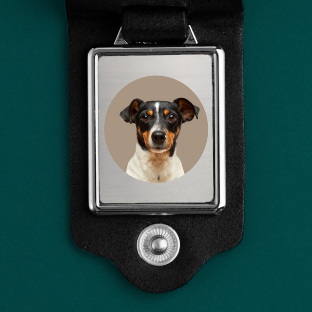 La Photo: Ton Chien - Porte-Clés En Cuir Avec Photo