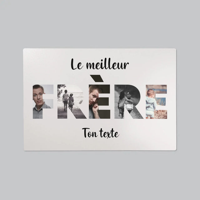 Collage Photo De Lettre: Frère De Tes Photos - Sous-Main Bureau