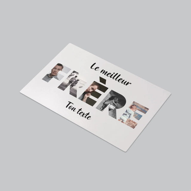 Collage Photo De Lettre: Frère De Tes Photos - Sous-Main Bureau