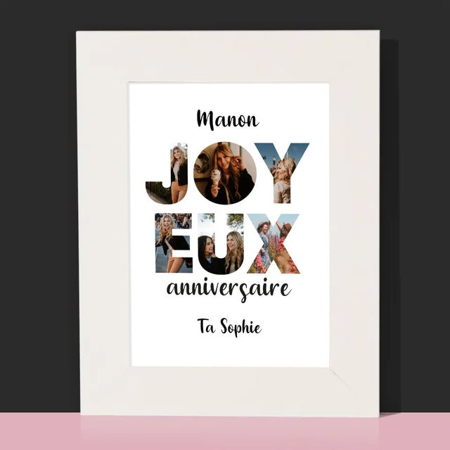 Collage Photo De Lettre: Cent Ans De Tes Photos - Cadre Photo