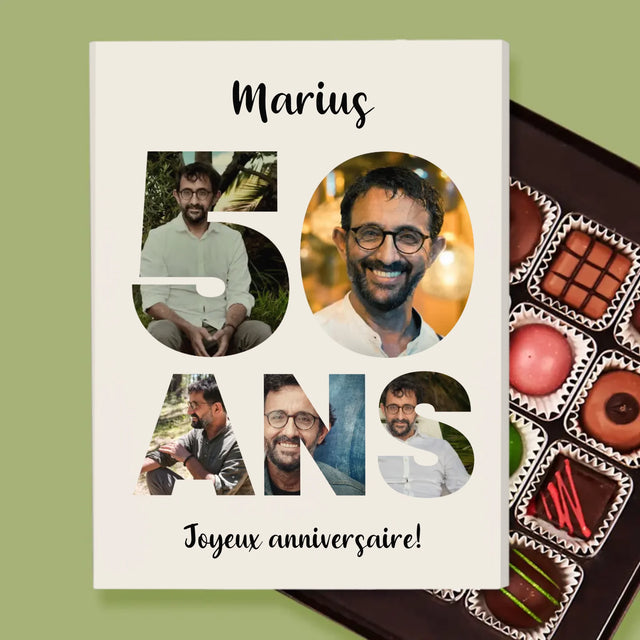 Collage Photo De Lettre: 50 Ans De Tes Photos - Pralines