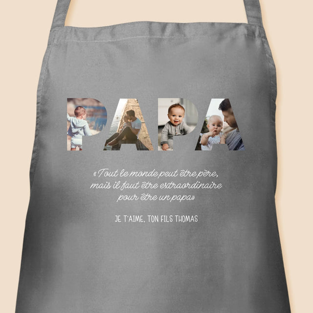 Collage Photo De Lettre: Mon Papa Extraordinaire - Tablier