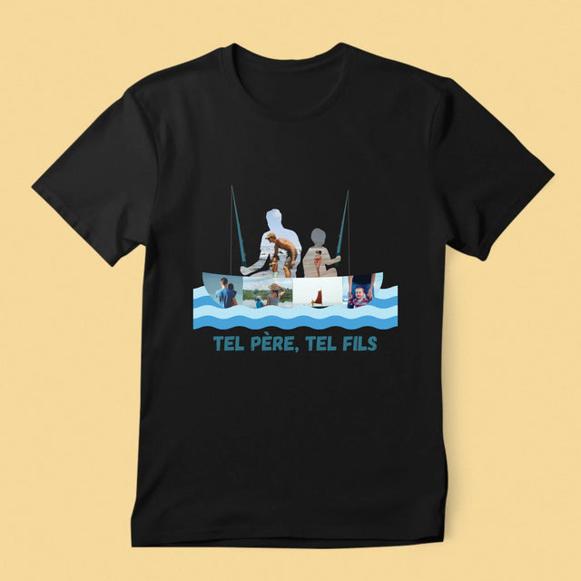 Forme Des Photos: Tel Père, Tel Fils - T-Shirt Pour Hommes