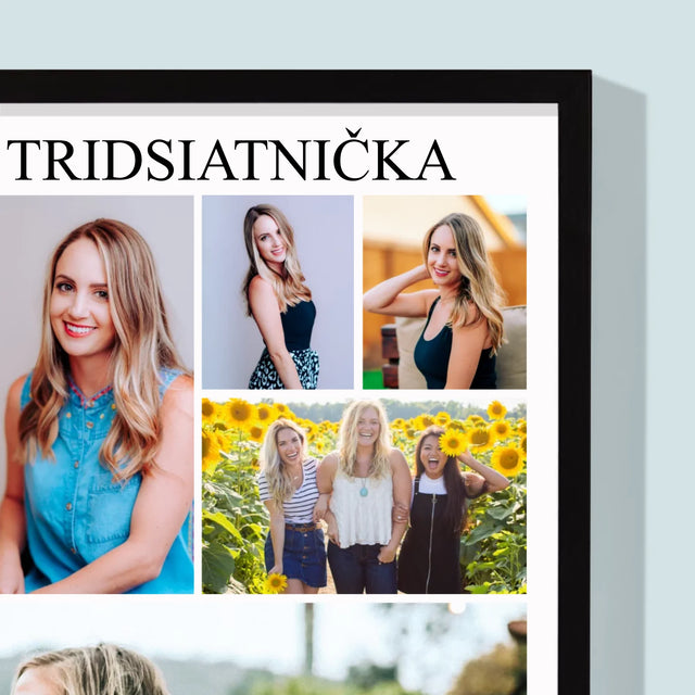 Fotokolaż: Gorąca Trzydziestolatka - Wydruk Obramowany | SK