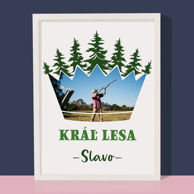 Kształt Ze Zdjęć: Król Lasu - Wydruk Obramowany | SK