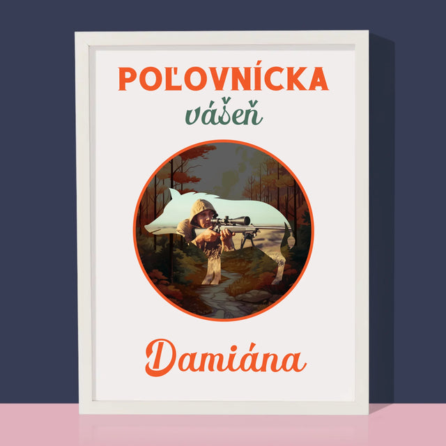 Zdjęcie I Podpis: Myśliwska Pasja - Wydruk Obramowany | SK