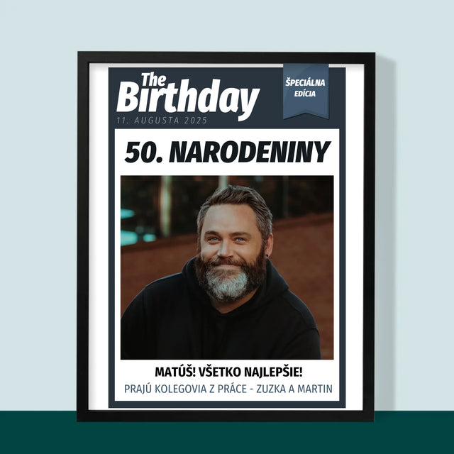 Okładka Magazynu: Birthday - Wydruk Obramowany | SK