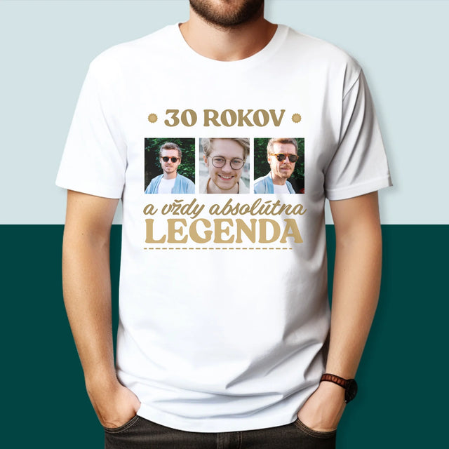 Fotokolaż: 30 Lat Bycia Legendą - Koszulka Męska | SK