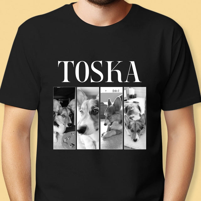Fotokolaż: Bootleg Klasyczny z Pupilem - Koszulka Męska z Nadrukiem | SK