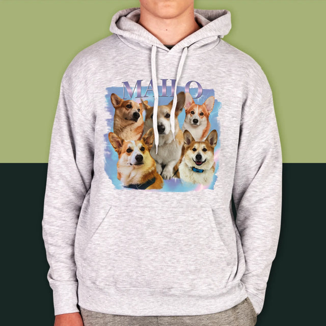 Ton Personnage: Bootleg Avec Ton Chien - Sweat À Capuche Pour Hommes