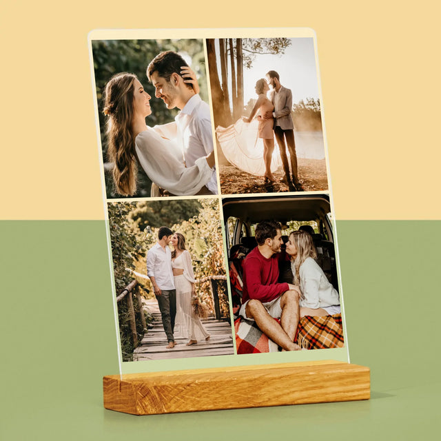 Collage Photo: 4 Photos - Impression Sur Verre Acrylique
