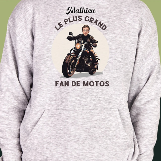 Ton Personnage: Fan De Motos - Sweat À Capuche Pour Hommes