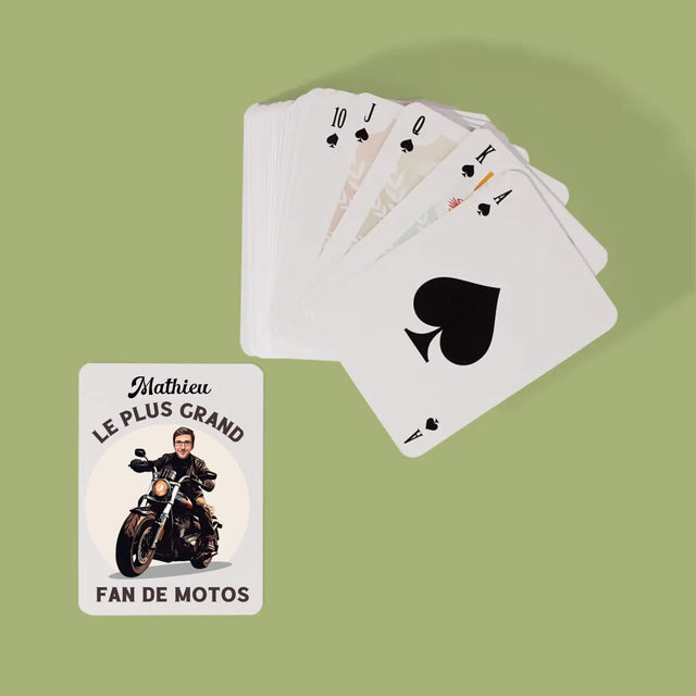 Ton Personnage: Fan De Motos - Cartes À Jouer