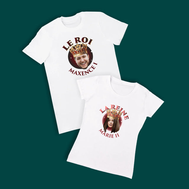 Photo Et Texte: Couple Royal : Portrait Royal - T-Shirts Pour Couples