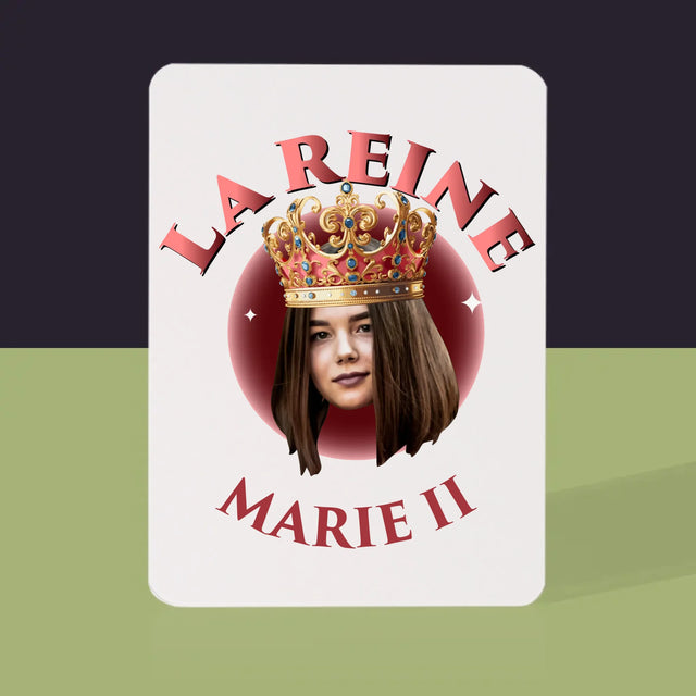 Photo Et Texte: La Reine - Cartes À Jouer