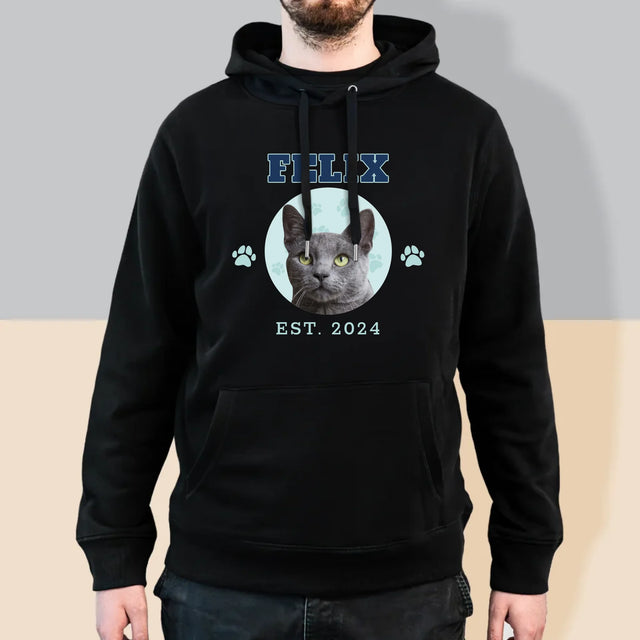 Ton Personnage: Ton Chat Varsity - Sweat À Capuche Pour Hommes
