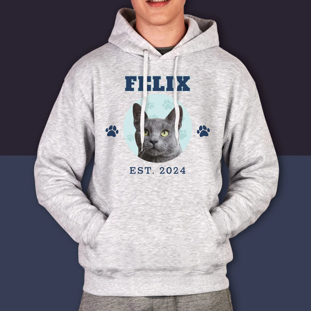 Ton Personnage: Ton Chat Varsity - Sweat À Capuche Pour Hommes