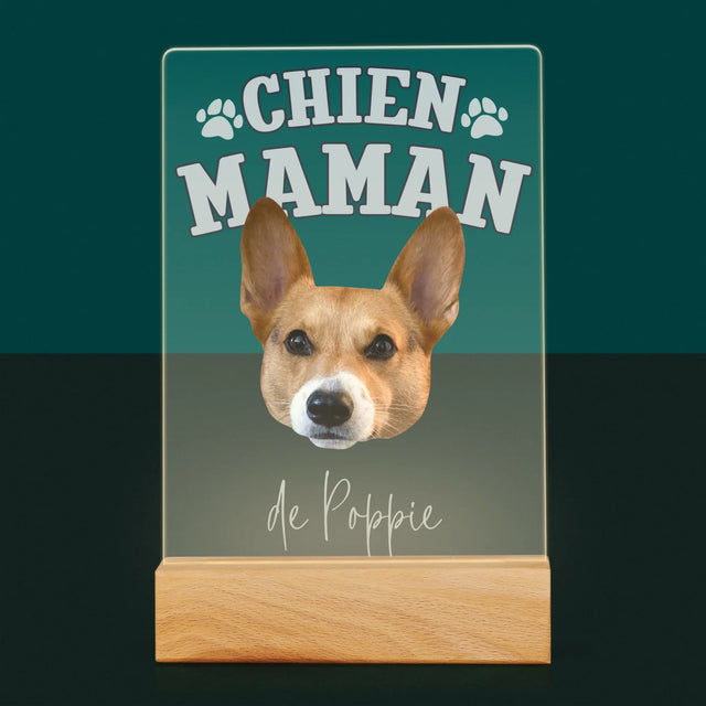 Ton Personnage: Chien Maman - Impression Sur Verre Acrylique