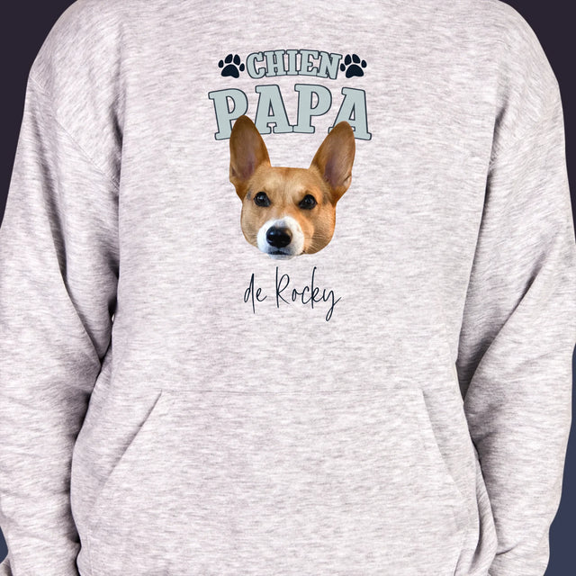 Ton Personnage: Chien Papa - Sweat À Capuche Pour Hommes