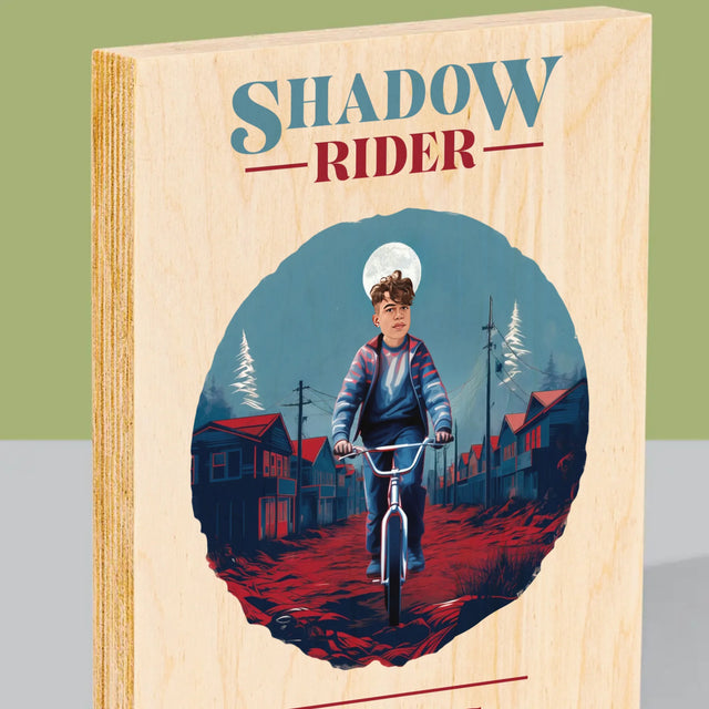 Ton Personnage: Shadow Rider - Impression Sur Bois