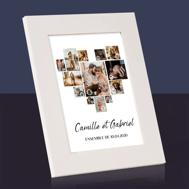 Collage Photo: Collage De Coeur Des Photos - Cadre Photo
