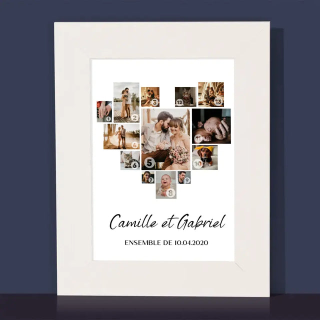 Collage Photo: Collage De Coeur Des Photos - Cadre Photo