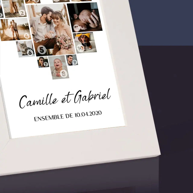 Collage Photo: Collage De Coeur Des Photos - Cadre Photo