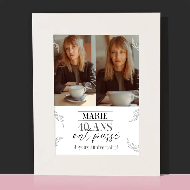 Collage Photo: 40 Ans Ont Passé - Cadre Photo