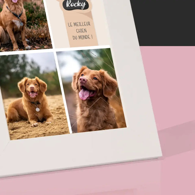 Collage Photo: Le Meilleur Chien - Cadre Photo