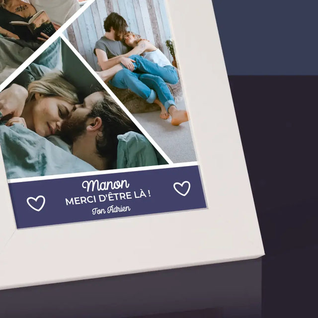 Collage Photo: Merci D'Être Là ! - Cadre Photo