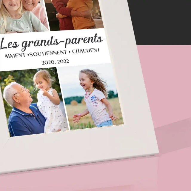 Collage Photo: Chers Grands-Parents ! - Cadre Photo