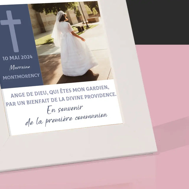 Photo Et Texte: Ange De Dieu Communion - Cadre Photo