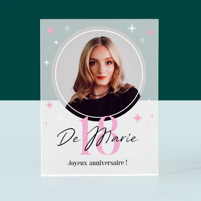 Photo Et Texte: 18, Les Étoiles  - Bloc Acrylique 