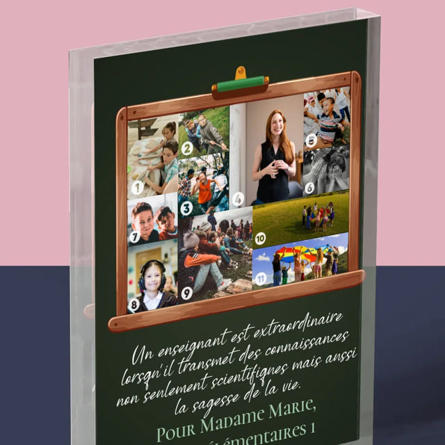 Forme Des Photos: Un Enseignant Est Quelqu'Un Extraordinaire - Bloc Acrylique