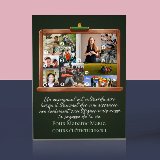 Forme Des Photos: Un Enseignant Est Quelqu'Un Extraordinaire - Bloc Acrylique