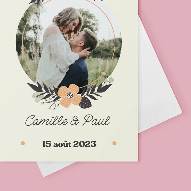 Photo Et Texte: Les Amoureux - Carte De Vœux