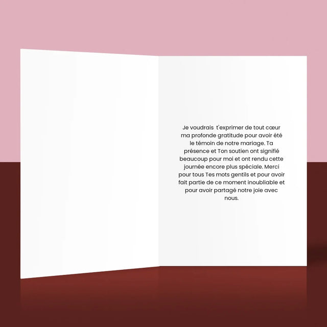 Collage Photo: Merci, Collage De Photos Pour Le Témoin - Carte De Vœux