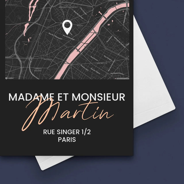 Plan De Ville: Madame Et Monsieur - Carte De Vœux