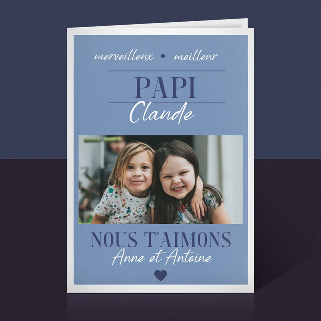 Collage Photo: Cher Grand-Père - Carte De Vœux