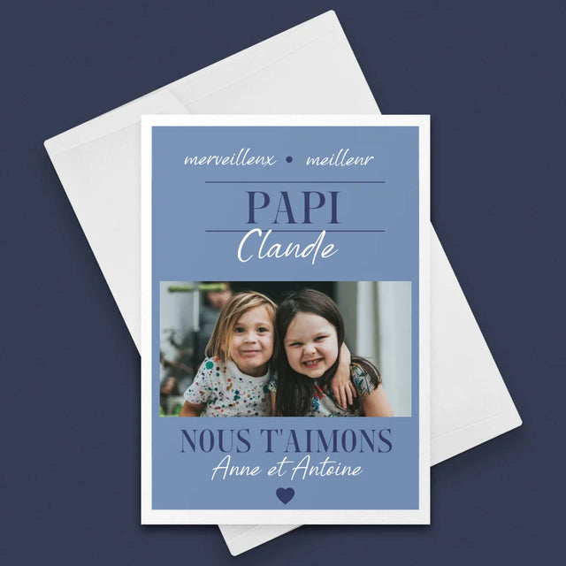 Collage Photo: Cher Grand-Père - Carte De Vœux
