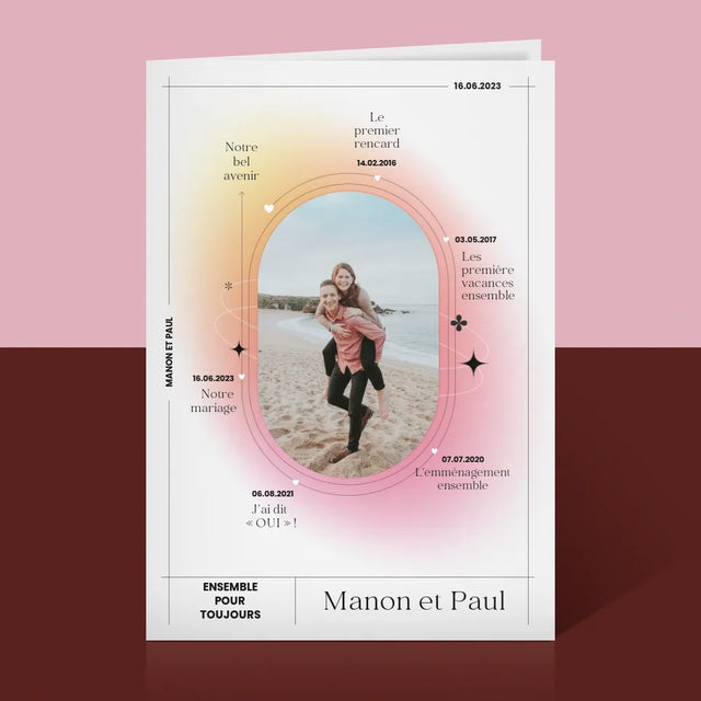 Notre Histoire: Ensemble Pour Toujours - Notre Histoire - Carte De Vœux