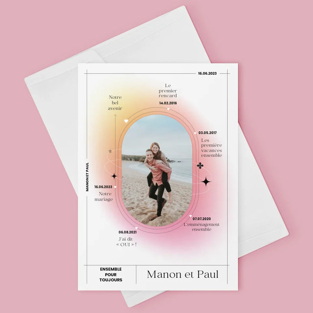 Notre Histoire: Ensemble Pour Toujours - Notre Histoire - Carte De Vœux