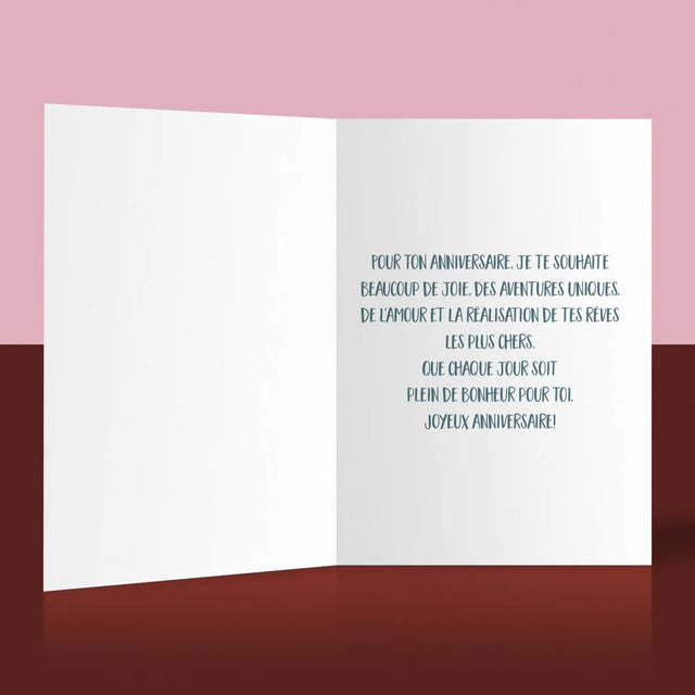 Photo Et Texte: L'Anniversaire - Carte De Vœux