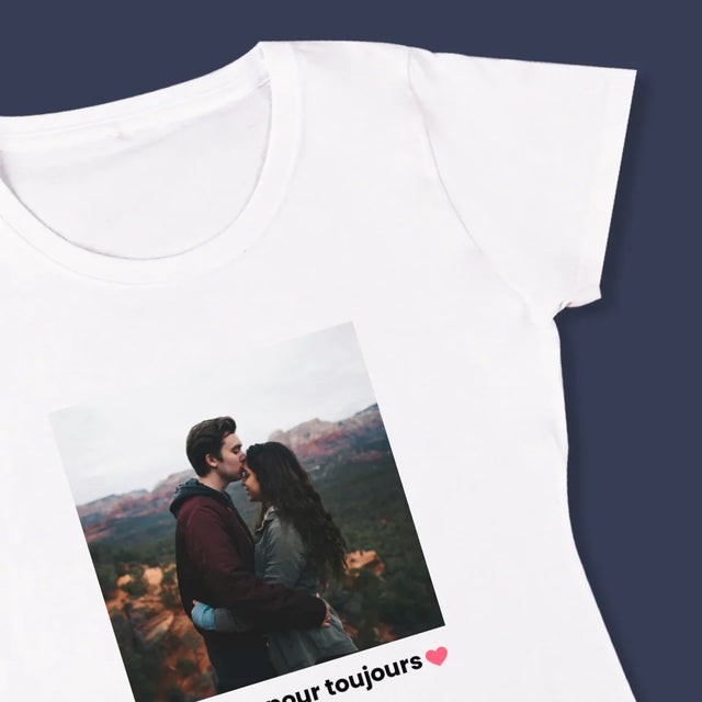 Photo Et Texte: Spotify Avec Ta Photo - T-Shirt Pour Femmes