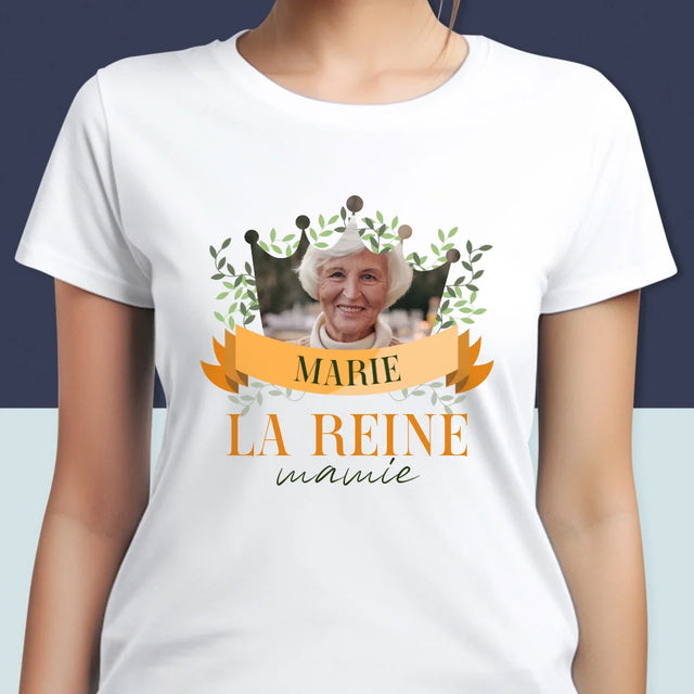 Photo Et Texte: La Reine Mamie - T-Shirt Pour Femmes