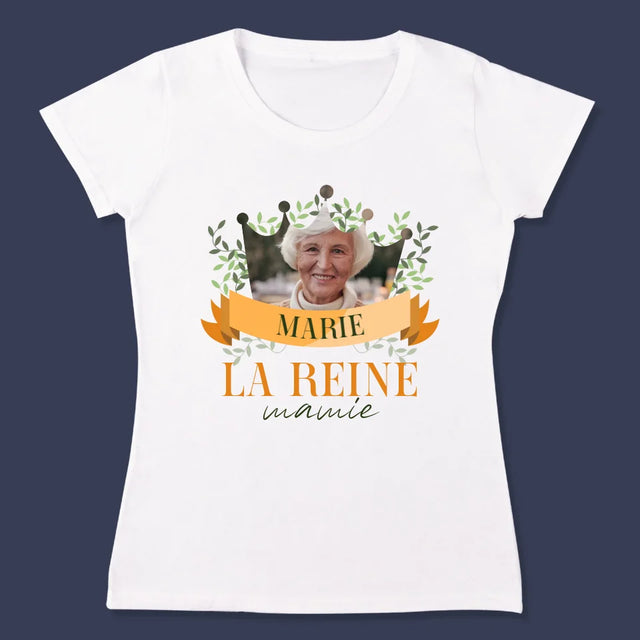 Photo Et Texte: La Reine Mamie - T-Shirt Pour Femmes