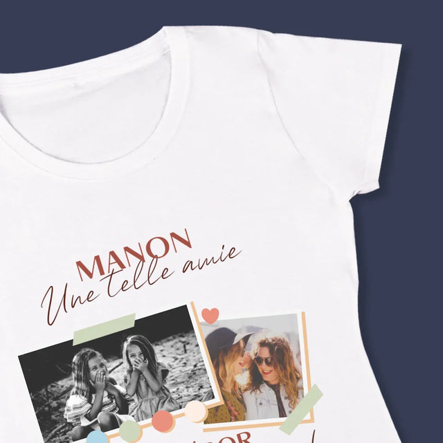 Collage Photo: Amie Un Trésor - T-Shirt Pour Femmes