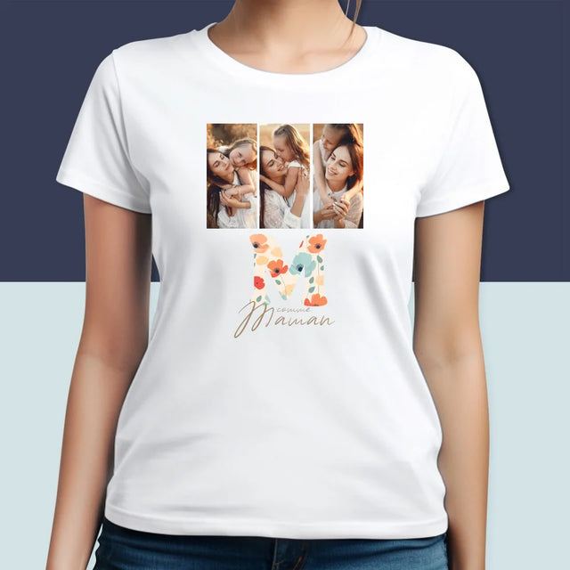 Collage Photo: M Comme Maman - T-Shirt Pour Femmes